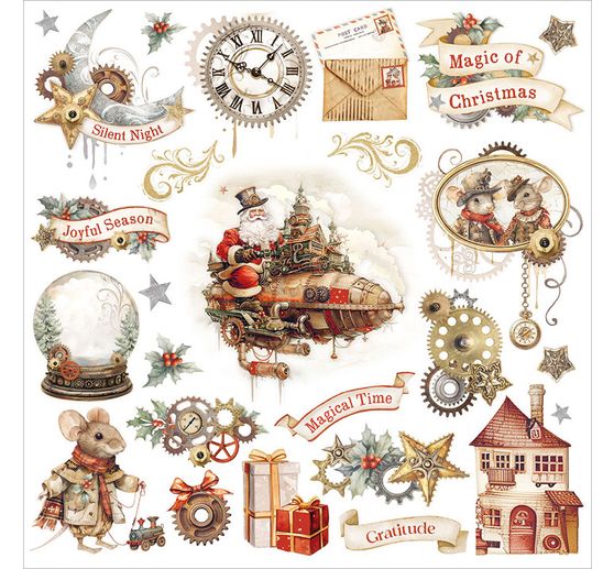 Rub On assortiment "Gear up for Christmas"