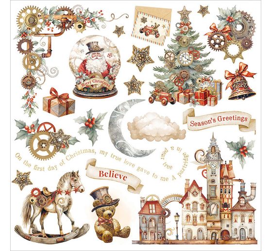Rub On assortiment "Gear up for Christmas"