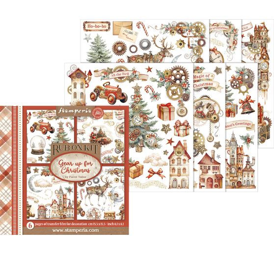 Rub On assortiment "Gear up for Christmas"