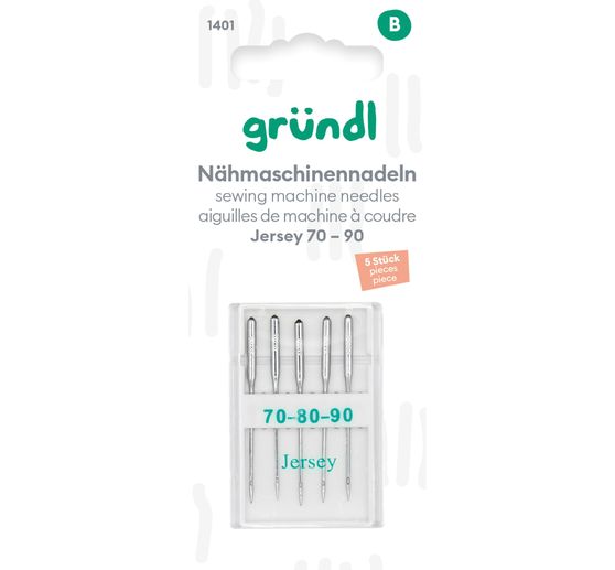 Sewing machine needles jersey, No. 70 - 90