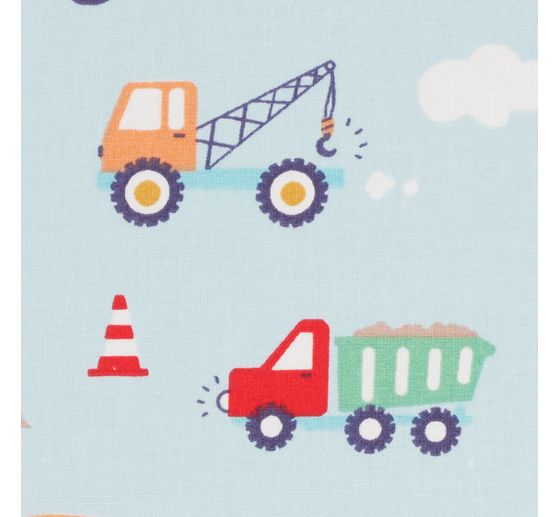 Cotton fabric "Construction vehicles"