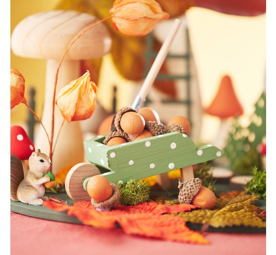 VBS Miniatuur houten kruiwagen