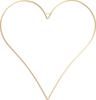 Metalen ring "Hart", gouden
