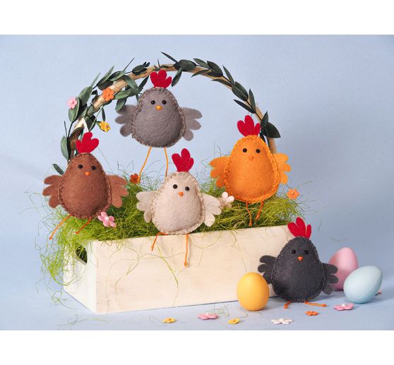 Filz-Set "H&uuml;hner"