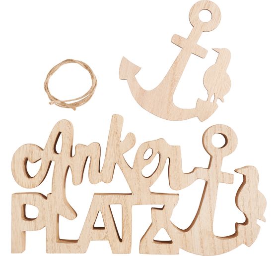 VBS Houten letters "Ankerplatz"