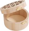 Coffret en bois rond VBS &laquo; Ornement fleur &raquo;