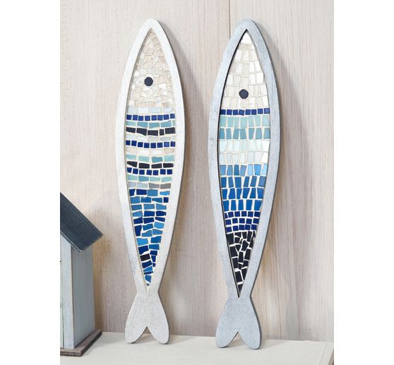 Houten vis met frame