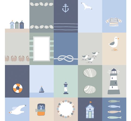 Papier-Set "Mar&eacute;e Haute"