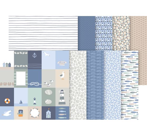 Papier-Set "Mar&eacute;e Haute"