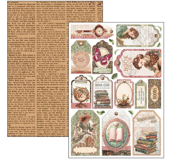 Papier set "Book Lovers"