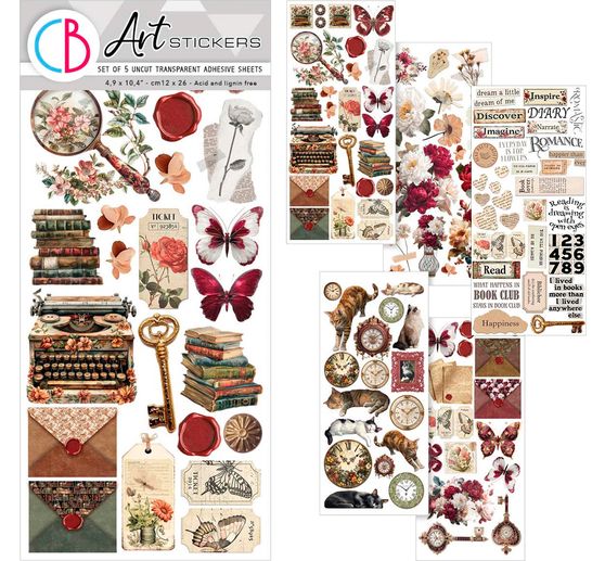 Art Stickers "Book Lovers"