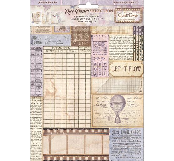 Motif straw silk assortment "Quiet Days"