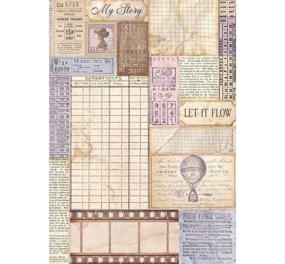 Motif straw silk assortment "Quiet Days"