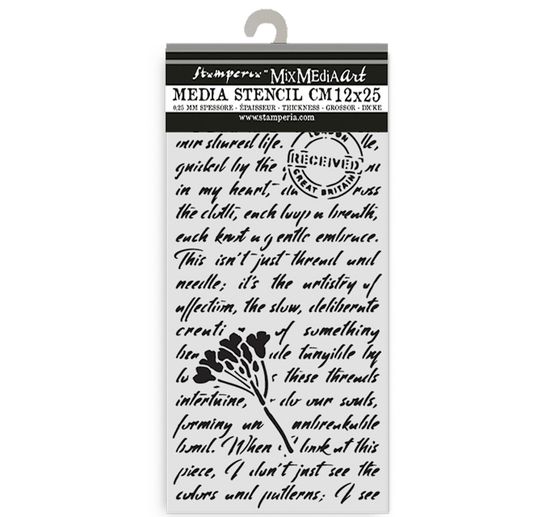 Stencil "Quiet Days - Manuscript"