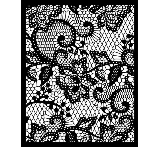 Stencil "Quiet Days- Floral Lace"