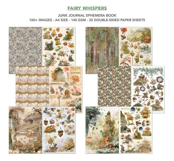 Junk Journal & Ephemera Book "Fairy Whisper"