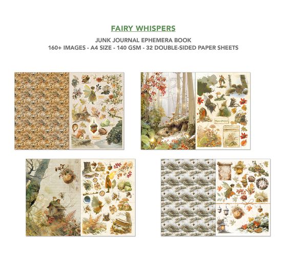 Junk Journal & Ephemera Book "Fairy Whisper"
