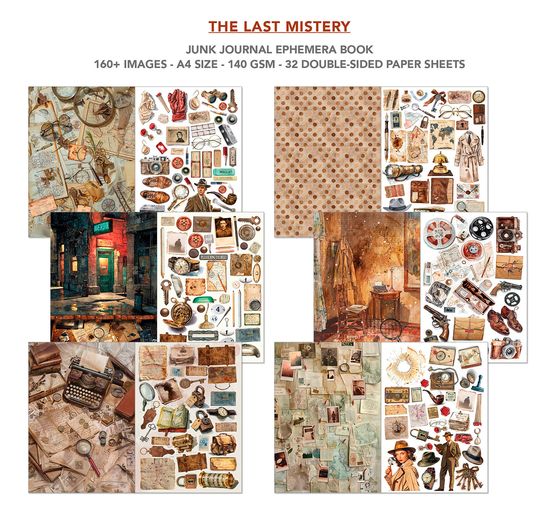Junk Journal & Ephemera Boek "The Last Mystery"
