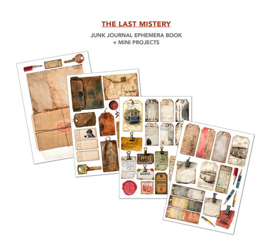 Junk Journal & Ephemera Boek "The Last Mystery"