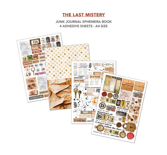 Junk Journal & Ephemera Boek "The Last Mystery"
