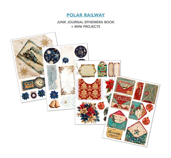 Junk Journal & Ephemera Book « Polar Railway »
