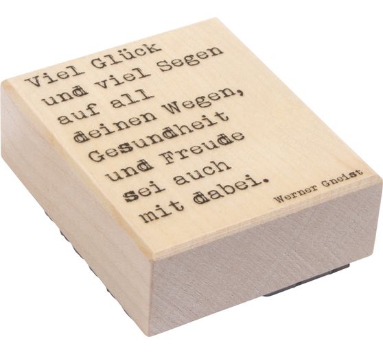 BUTTERER Stempel "Viel Gl&uuml;ck und viel Segen"