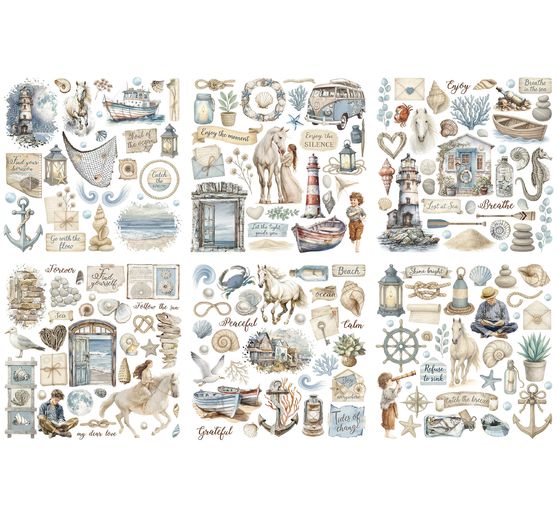 Rub On assortiment "Silent Sea"