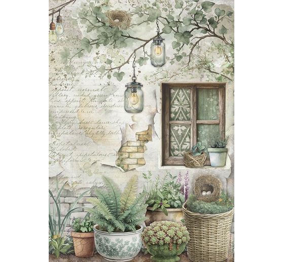 Motiv-Strohseiden Sortiment "Herbarium Silvae", 6er-Set