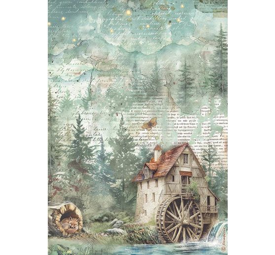 Motiv-Strohseiden Sortiment "Herbarium Silvae", 6er-Set