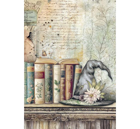 Motiv-Strohseiden Sortiment "Herbarium Silvae", 8er Set