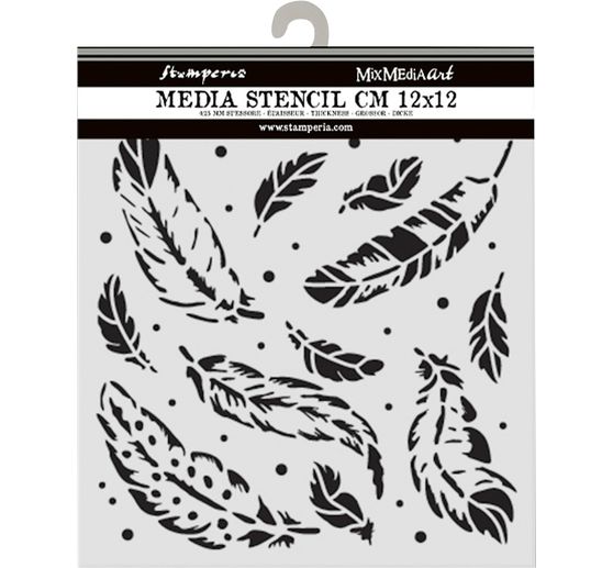 Schablone "Herbarium Silvae - Feather Pattern"