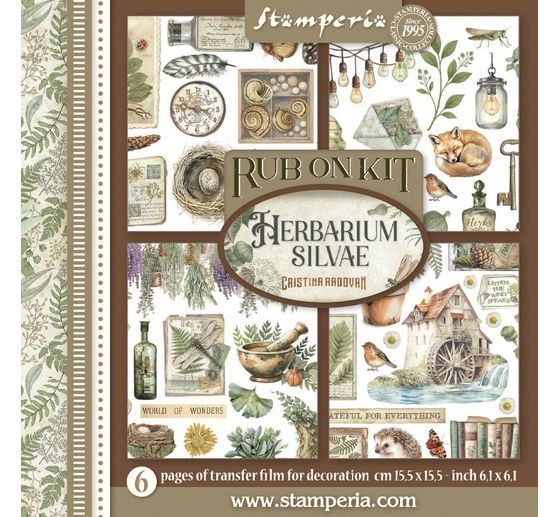 Rub On assortiment "Herbarium Silvae"