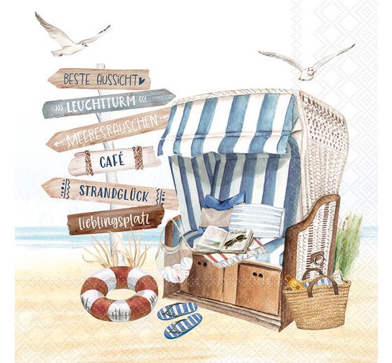 Serviettes &laquo; Beach Chair &raquo;