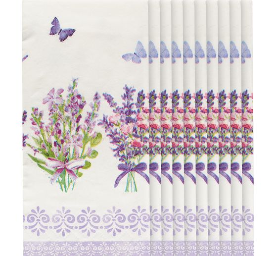 Papieren zakdoeken "Lovely Lavender"