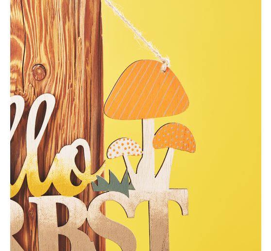VBS Houten bord "Hallo Herbst"