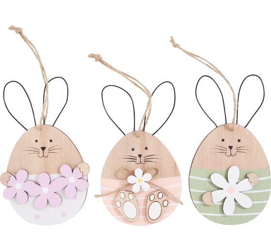 VBS Decoration pendant rabbit "Tilde", set of 3