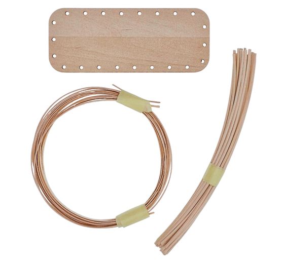 VBS Bastelset Peddigrohr "Taschentuch-Korb"