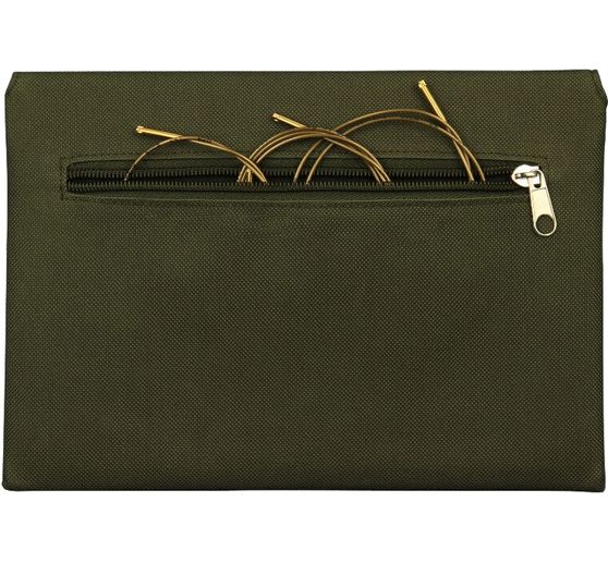 Etui addiClick avec aiguilles circulaires en bois d’olivier 