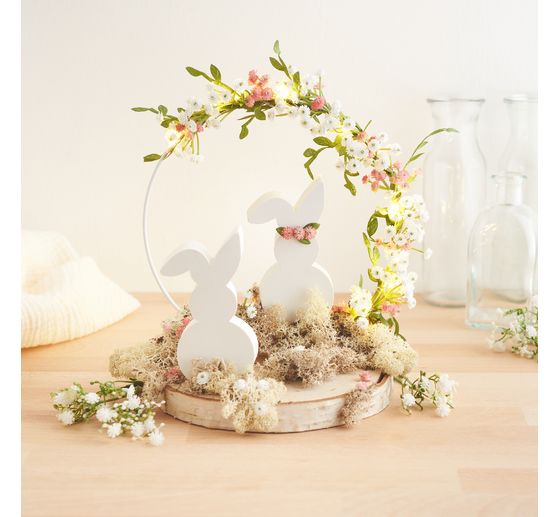 Metalen ring "Cirkel", Wit