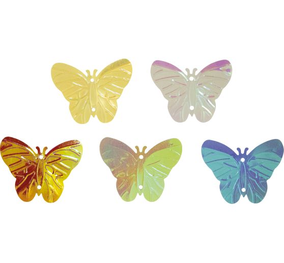 Pi&egrave;ces &agrave; disperser sequins &laquo; Papillons &raquo;