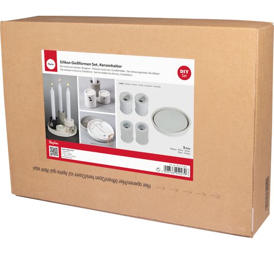 Set de moules en silicone &laquo; Bougeoir avec coupelle &raquo;