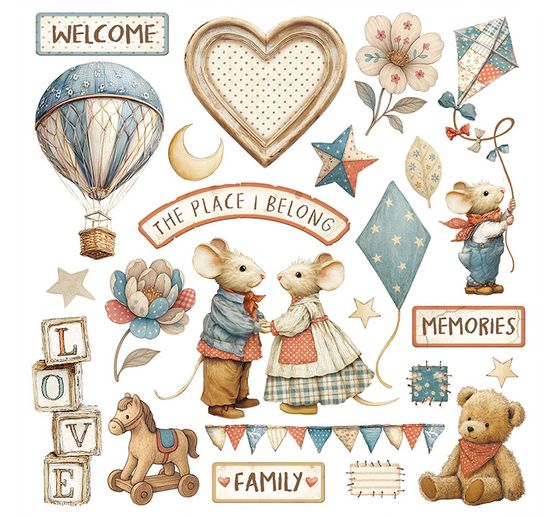 Rub On assortiment "Family"