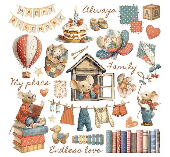 Rub On assortiment "Family"