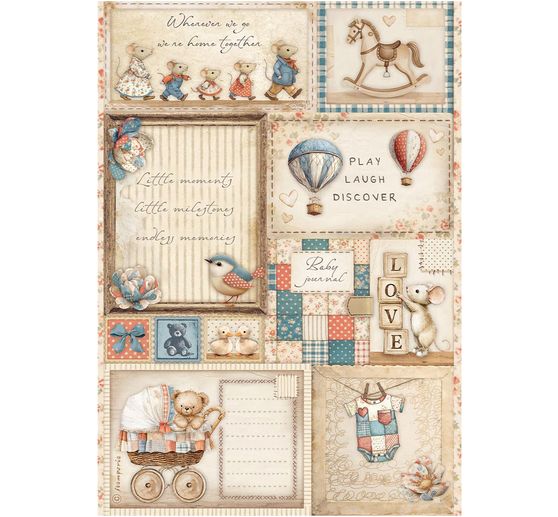 Motief strozijde "Baby - Cards"