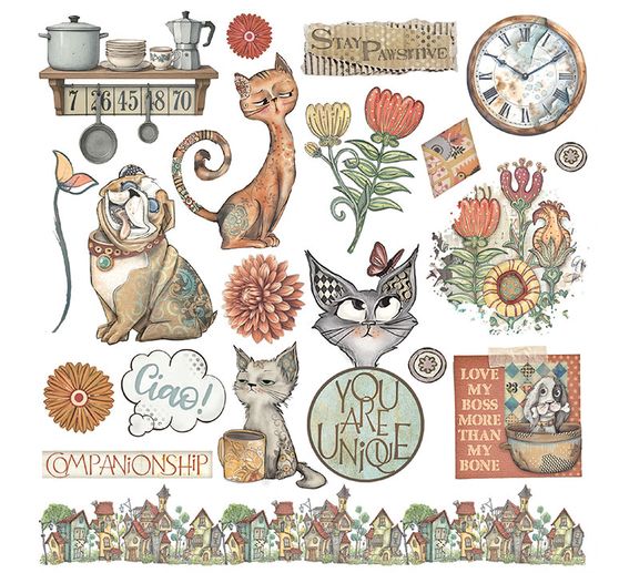 Assortiment de Rub On &laquo; Furry Friends &raquo;