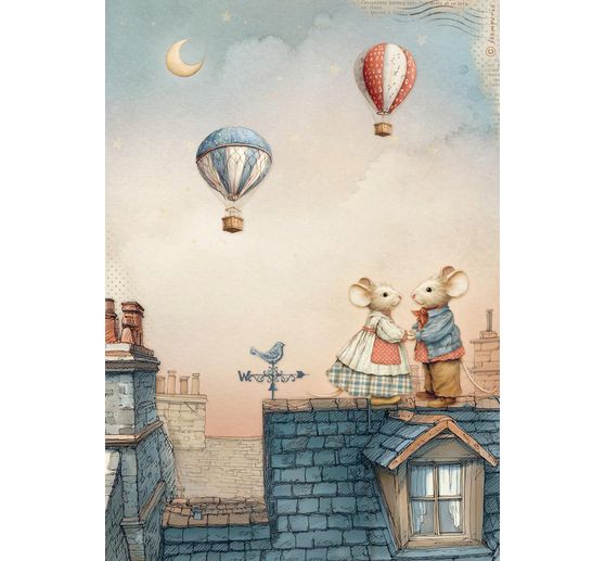 Motief strozijde assortiment "Familie", set van 6