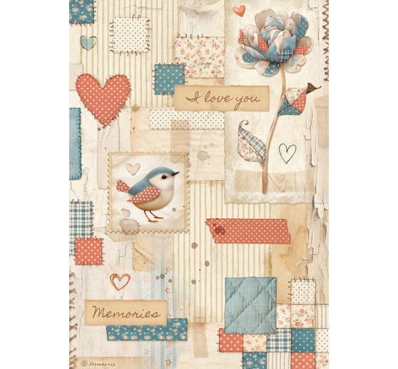 Motief strozijde assortiment "Familie", set van 6