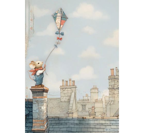 Motief strozijde assortiment "Familie", set van 6