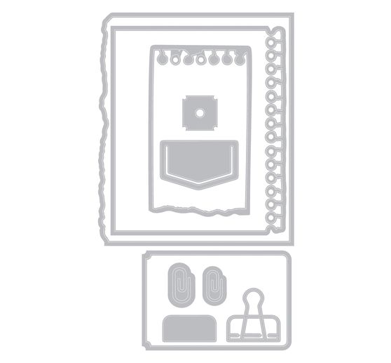 Sizzix Framelits Stanzschablone und Clear Stamps "Creative Combos by 49 & Market