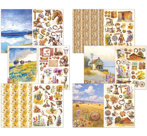 Junk Journal & Ephemera Book "Yellowstone"